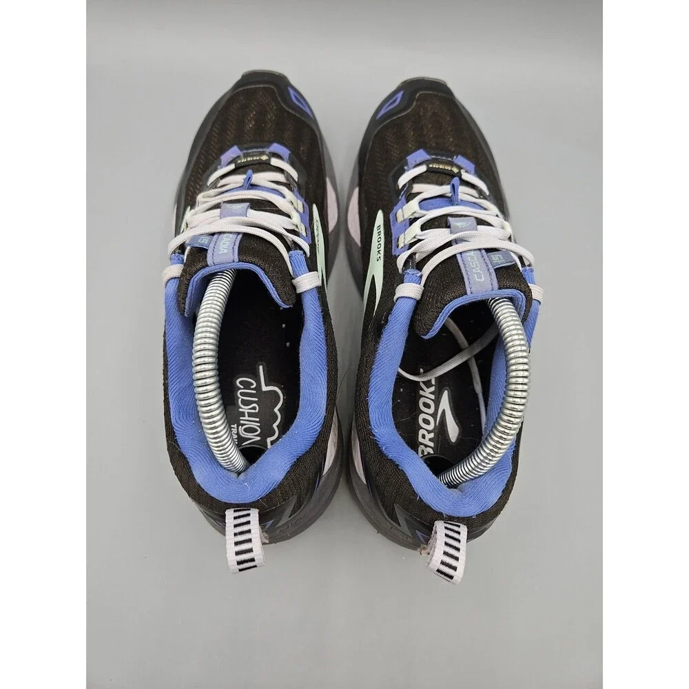 Brooks Cascadia 15 GTX Women's Size 9.5(B) Running Shoes Gray Blue Trail Running
